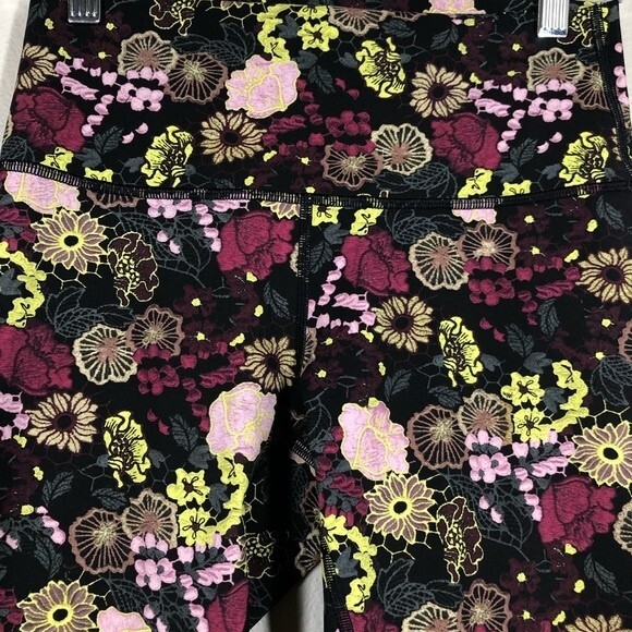 Lululemon Wunder Under Crop Fluorolace Multi Color Floral High Rise 6 - Picture 2 of 8